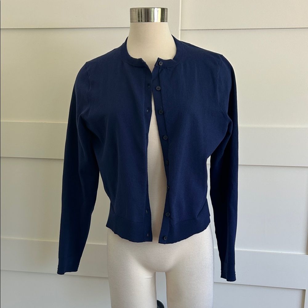 J. Crew “Jackie”  Deep Blue Cardigan